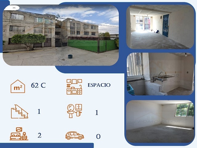 <span style="font-weight: bold;">DEPARTAMENTO EN VENTA, UH LOS PORTALES, COACALCO</span>