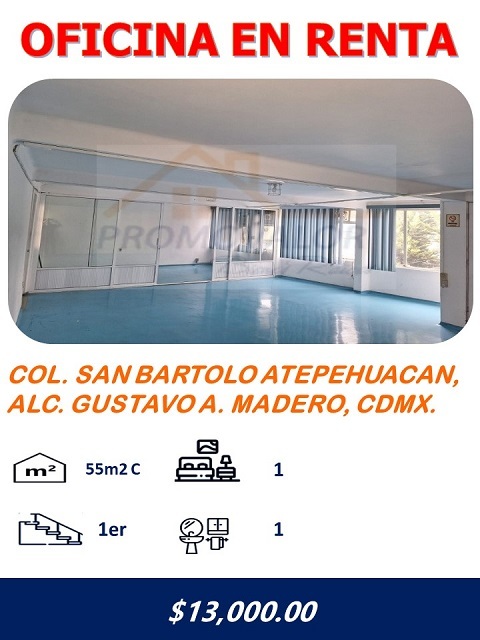 <span style="font-weight: bold; font-style: italic;">OFICINA EN RENTA -  CULHUACAN</span>